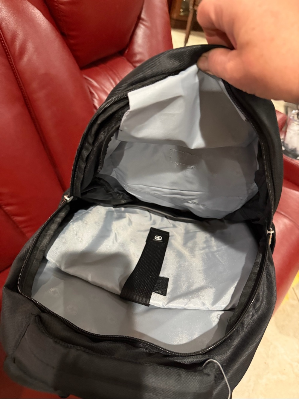 SwissGear Blue and Black Campus Backpack - Picture 3 of 16